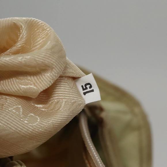 PRADA Hand Bag Nylon Beige Auth bs21346 - Picture 12 of 16